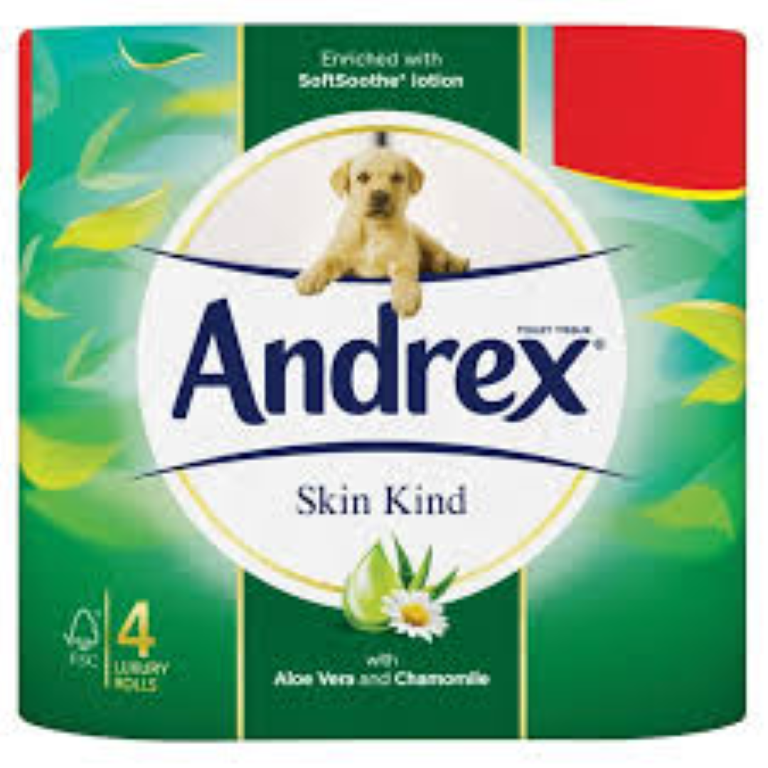 ANDREX TOILET TISSUE SKIN KIND 4S